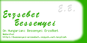 erzsebet bessenyei business card
